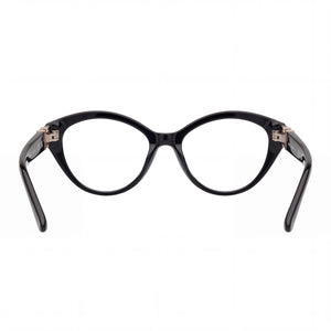 Guess Gm50004 Cat Eye Eyeglasses Men — side view, Black Plastic temples
