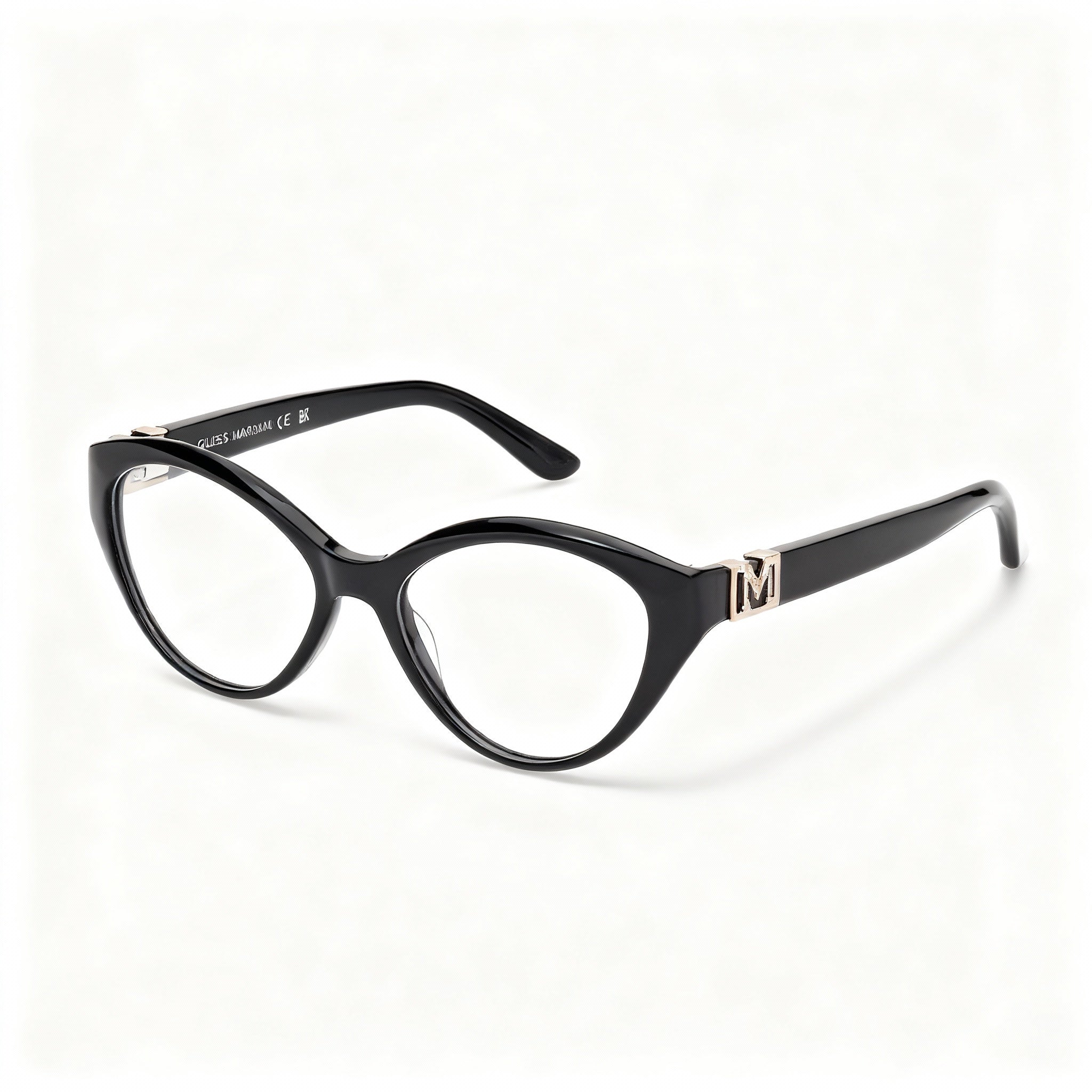 Gafas Guess Gm50004 Negras Brillantes Rectangulares para Hombre, Plástico 52mm, Photo 1