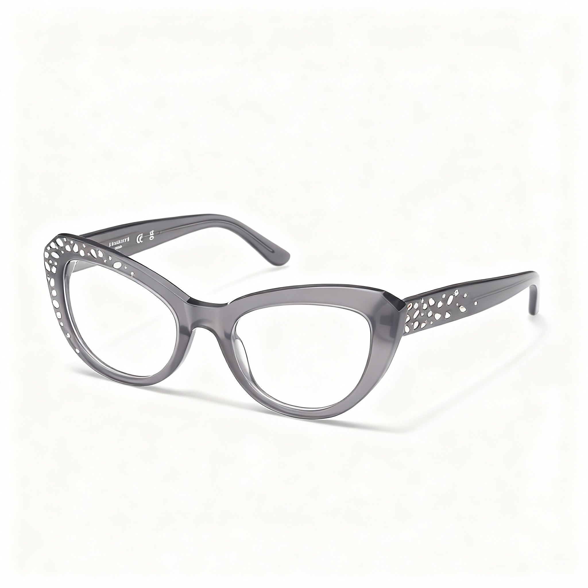 Guess Gm50016 Shiny Grey Rectangle Eyeglasses for Men, 53mm, Photo 1