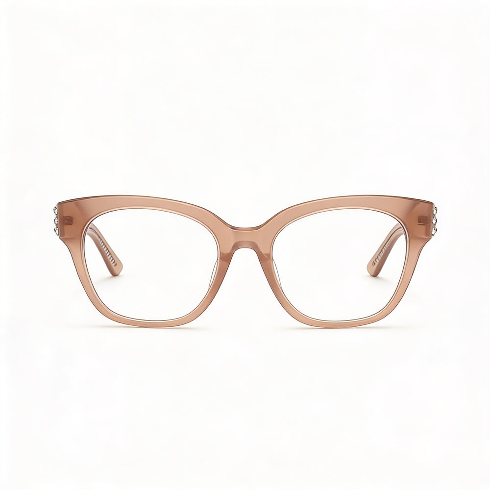 Guess Gm50017 Square Eyeglasses for Women — front view, Plastic