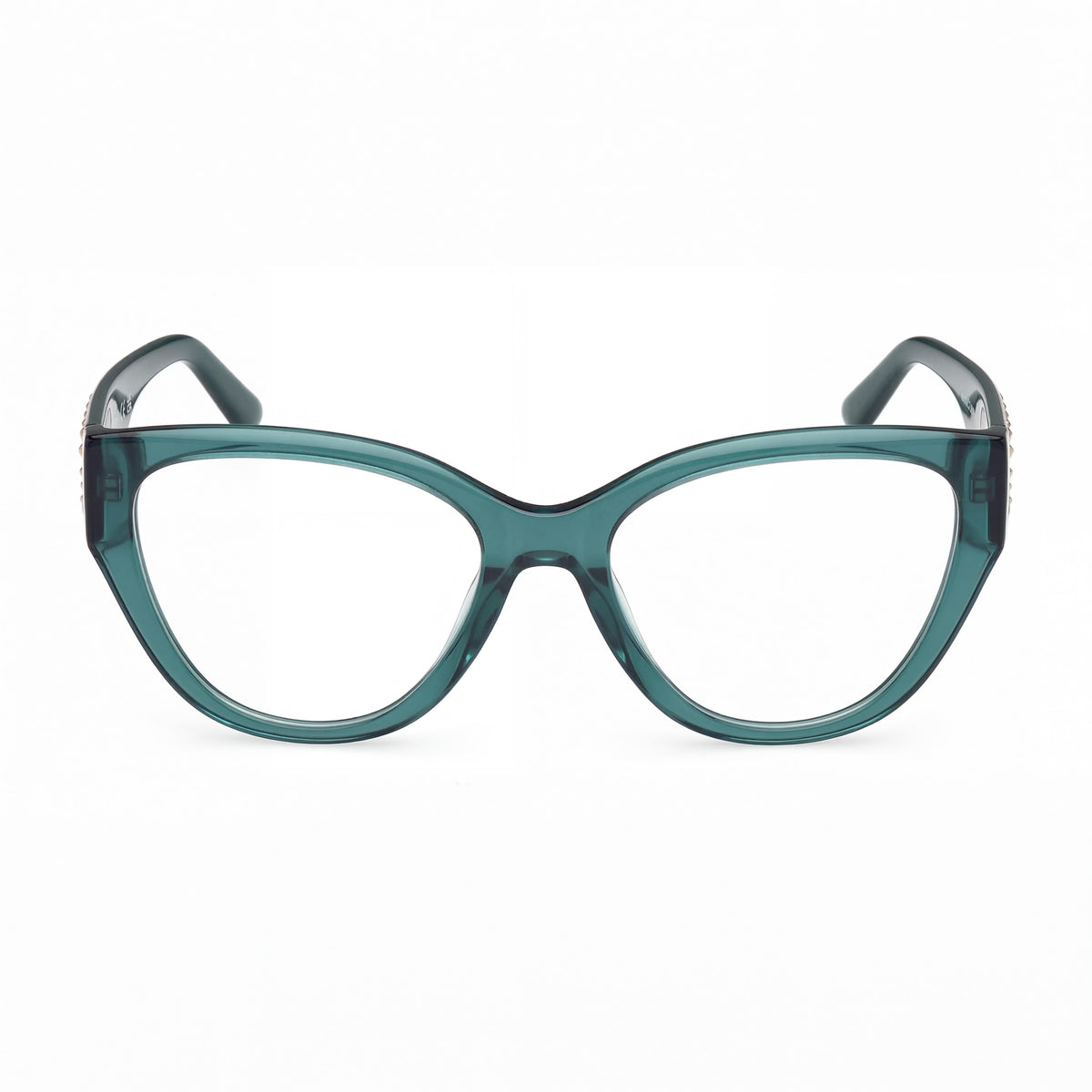 Gafas de plástico verde oscuro GUESS by Marciano Gm50018 para mujer, ancho de lente 54 mm, puente 17 mm, patilla 140 mm, Photo 2
