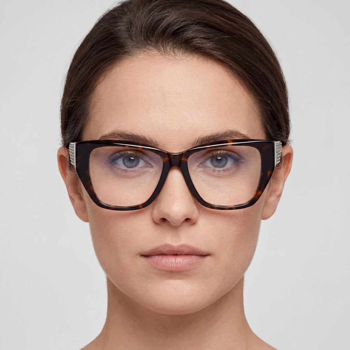 Guess Gm50019 Dark Havana Rectangle Eyeglasses for Women, Photo 4