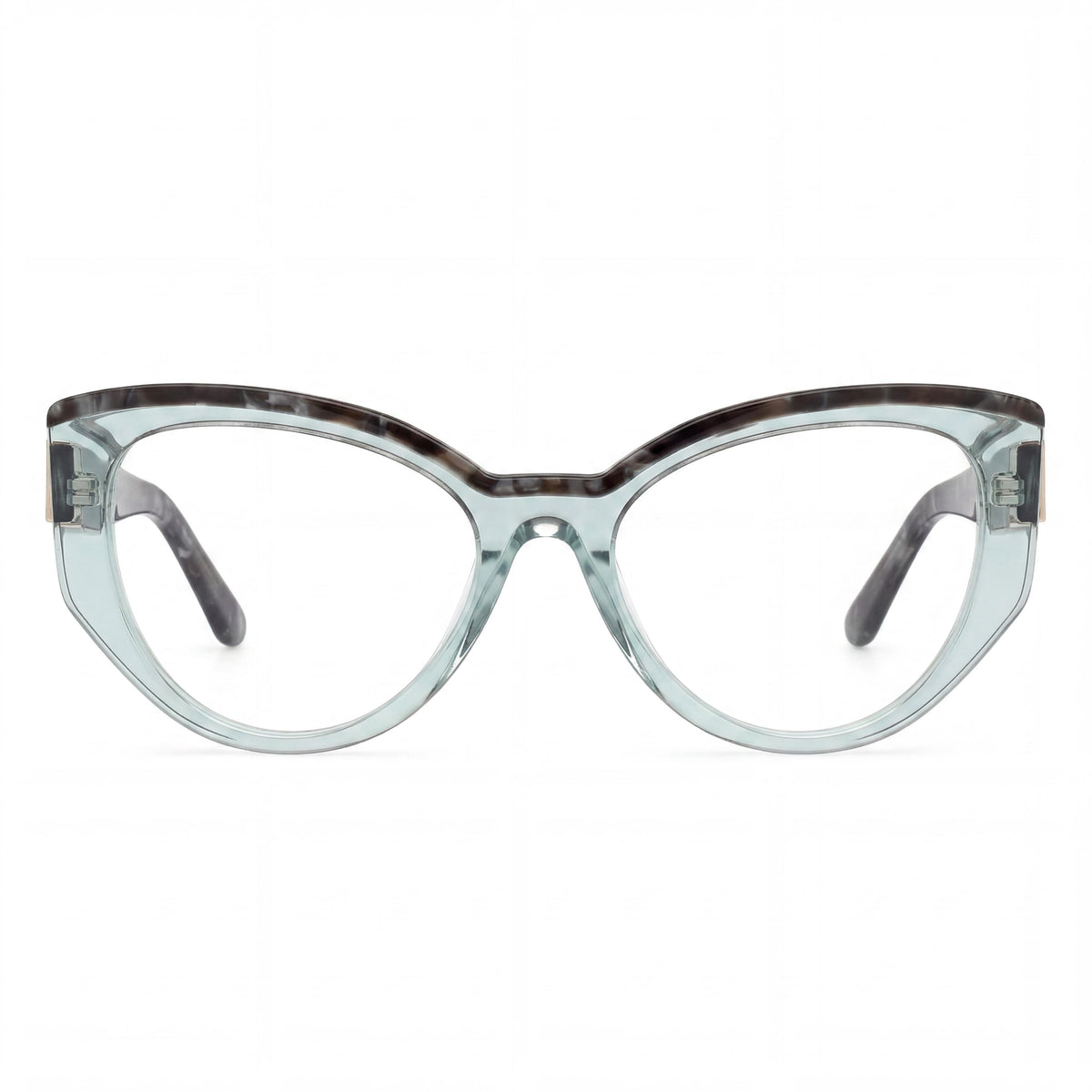 Gafas graduadas Guess Gm50031 para hombre, estilo ojo de gato, color verde claro brillante, 54 mm, Photo 2