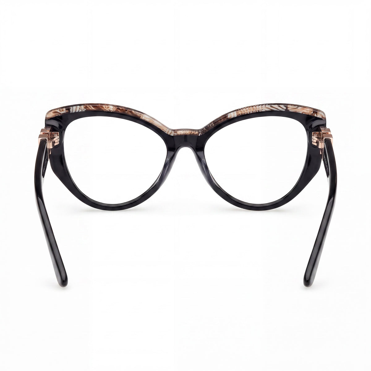 Gafas graduadas Guess Gm50031 estilo ojo de gato en negro brillante para mujer, Photo 3