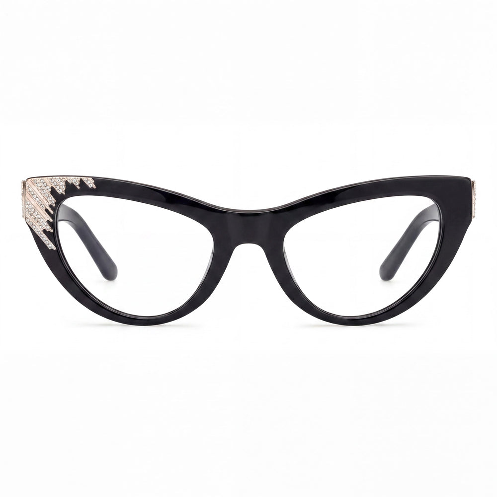 Guess GM50036 Cat Eye Eyeglasses for Men — front view, Plastic