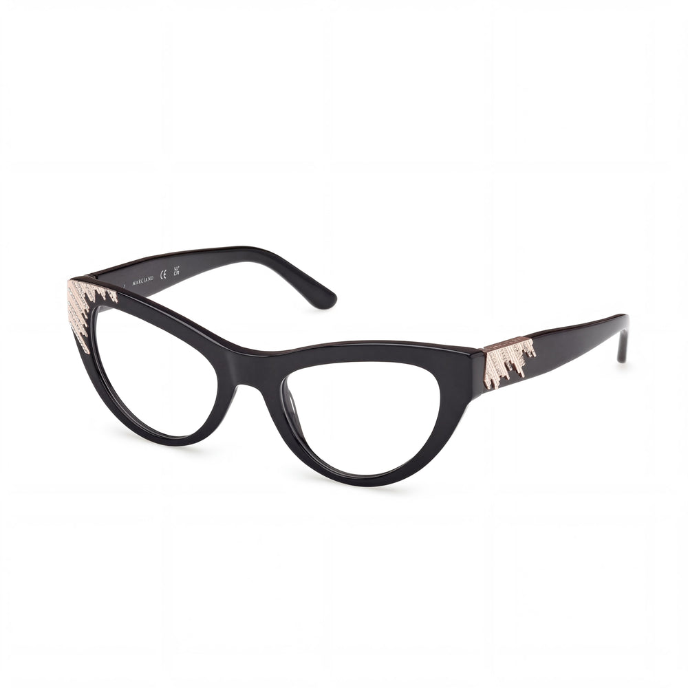 Guess GM50036 Black Cat Eye Eyeglasses for Men, Plastic frame