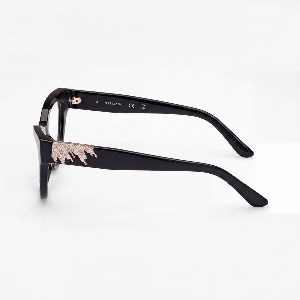 Guess GM50036 Shiny Black Cat Eye Eyeglasses for Men, 52mm, Photo 3