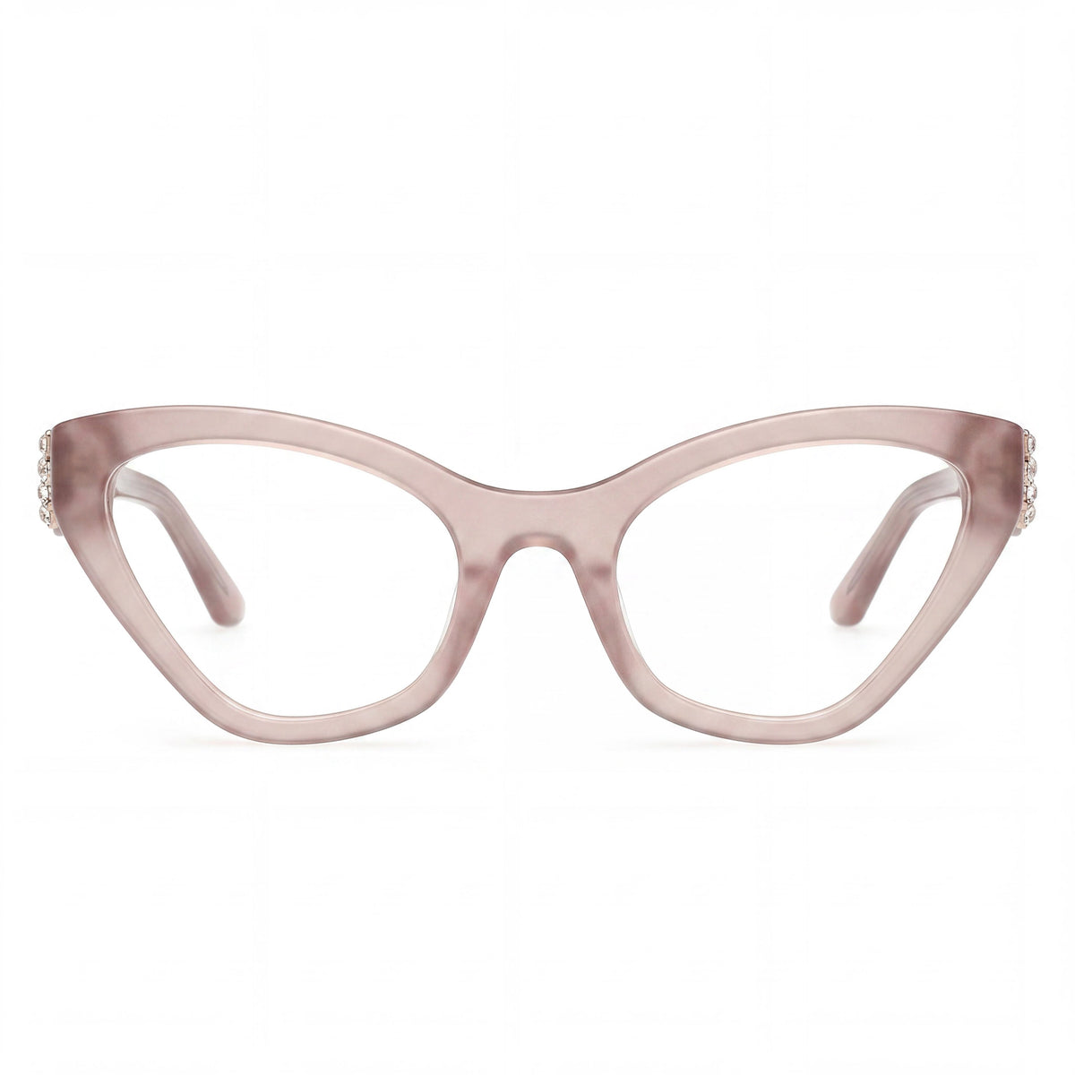 Gafas graduadas Guess GM50038 color beige brillante estilo ojo de gato para mujer, Photo 2