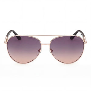 Guess Aviator Sunglasses for Women — front view, Metal frame