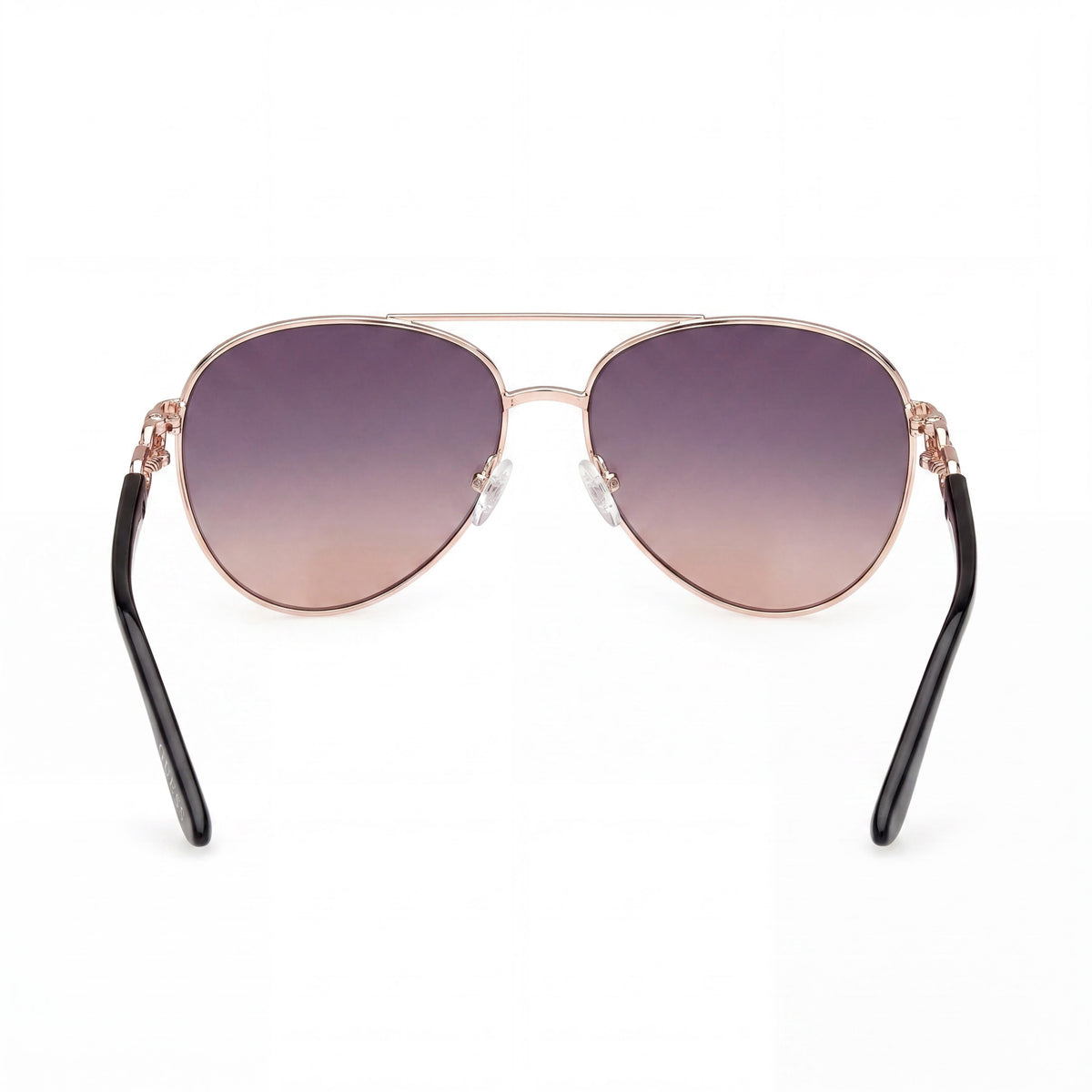 Gafas de sol de aviador Guess Shiny Rose Gold para mujer, 61 mm, Photo 4