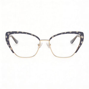 Guess Cat Eye Eyeglasses for Women — front view, Metal