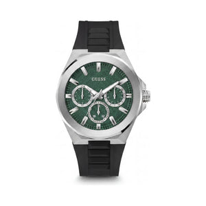 Guess Green Dial Recycled Steel Men's Watch, 46mm