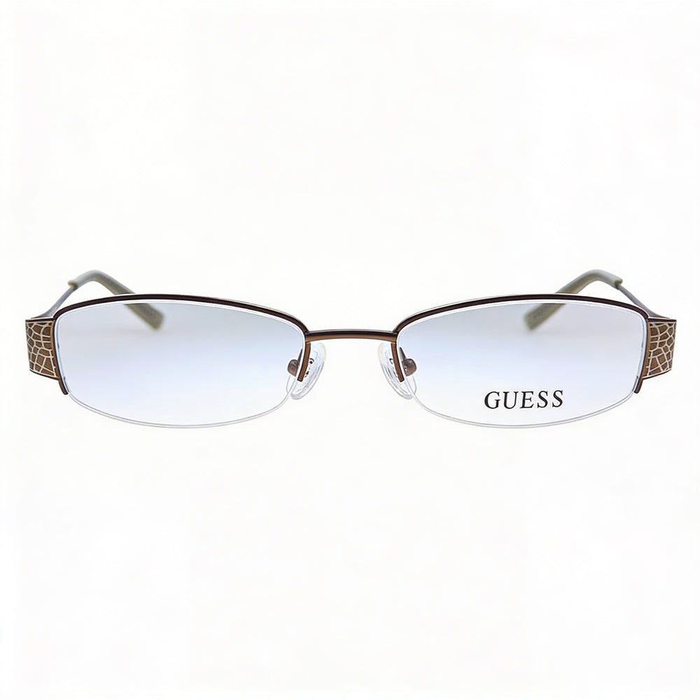 Guess GU 2270 Rectangle Eyeglasses for Women — front view, Metal