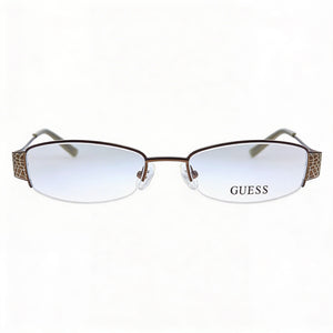 Guess GU 2270 Rectangle Eyeglasses for Women — front view, Metal