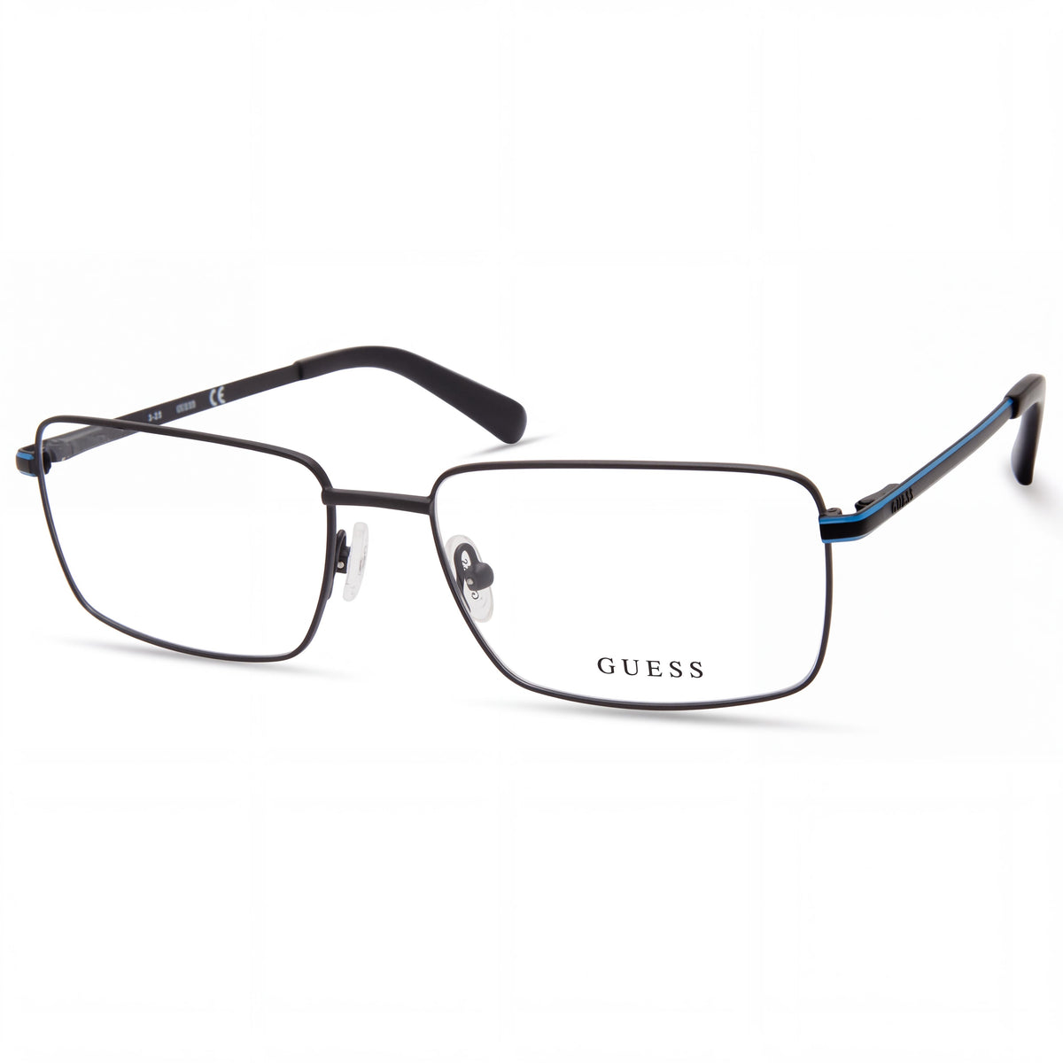 Gafas graduadas Guess GU 50042 002 rectangulares para mujer en negro mate, Photo 1