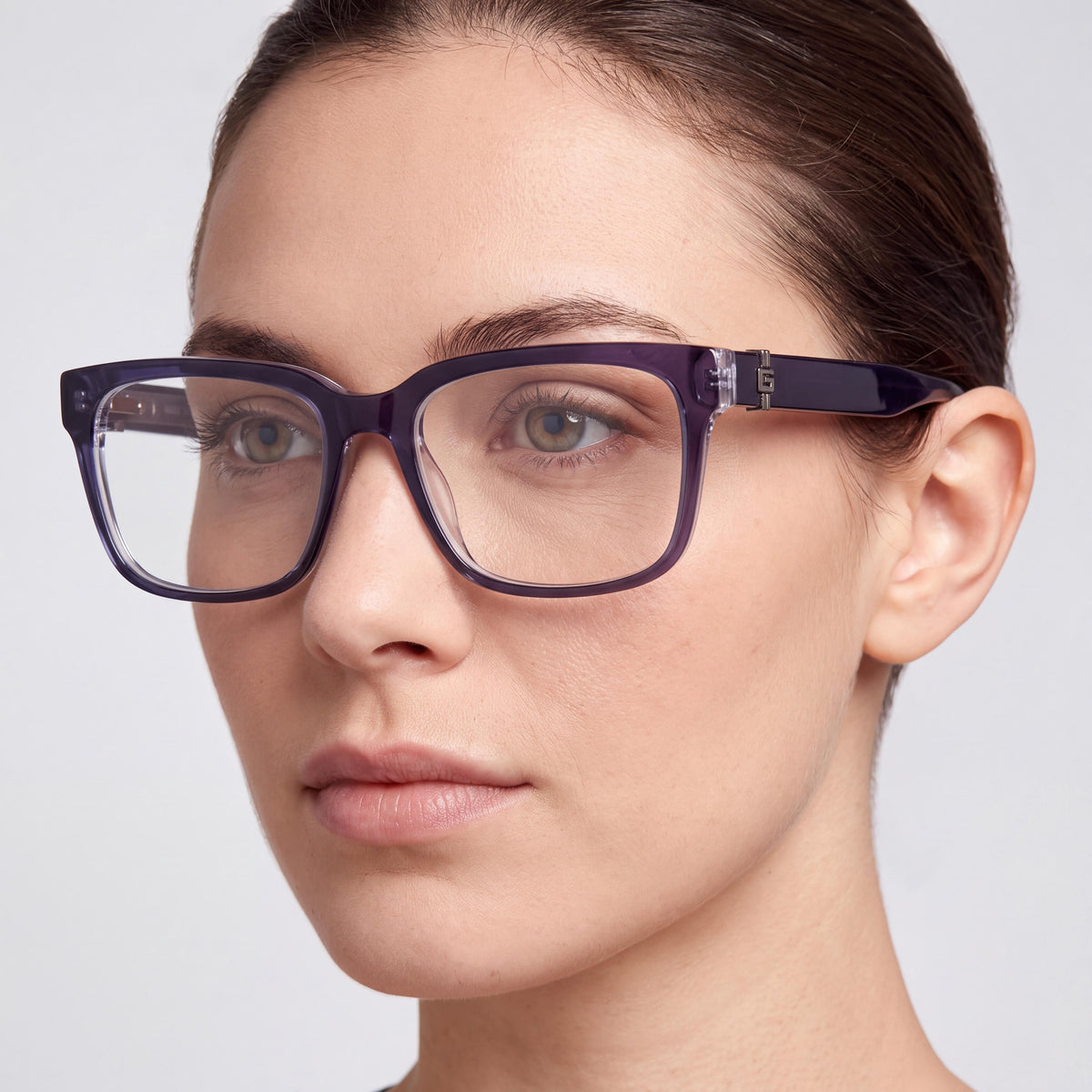 Lentes ópticos Guess GU 50084 092 rectangulares azules para mujer, 54mm, Photo 4