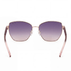 Guess GU00102 Square Sunglasses Women — side view, Non-Polarized Purple lens