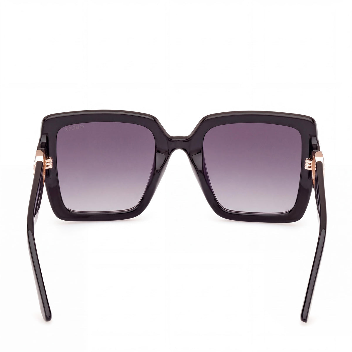 Guess GU0010301B52 Shiny Black Square Sunglasses for Women, 52mm, Photo 4