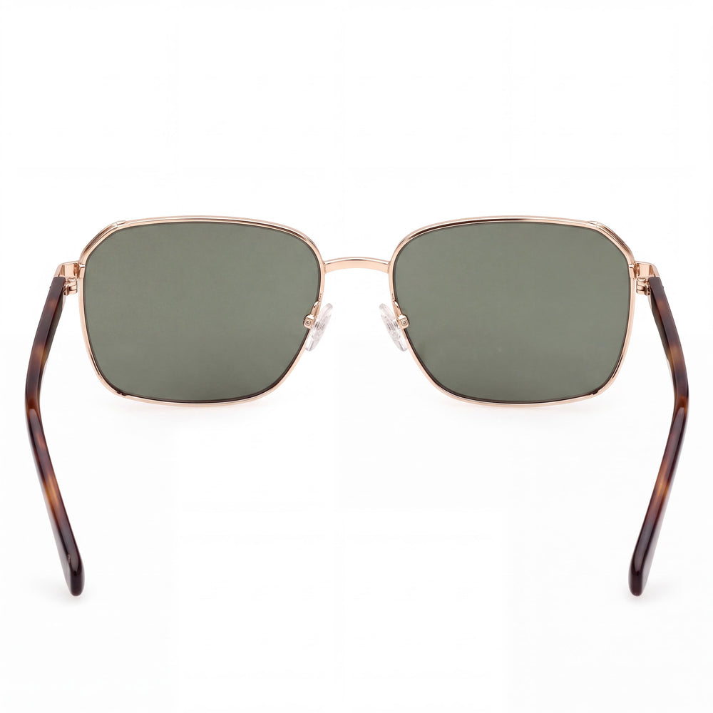 Guess GU00117 Rectangle Sunglasses Women — side view, Normal Green lens