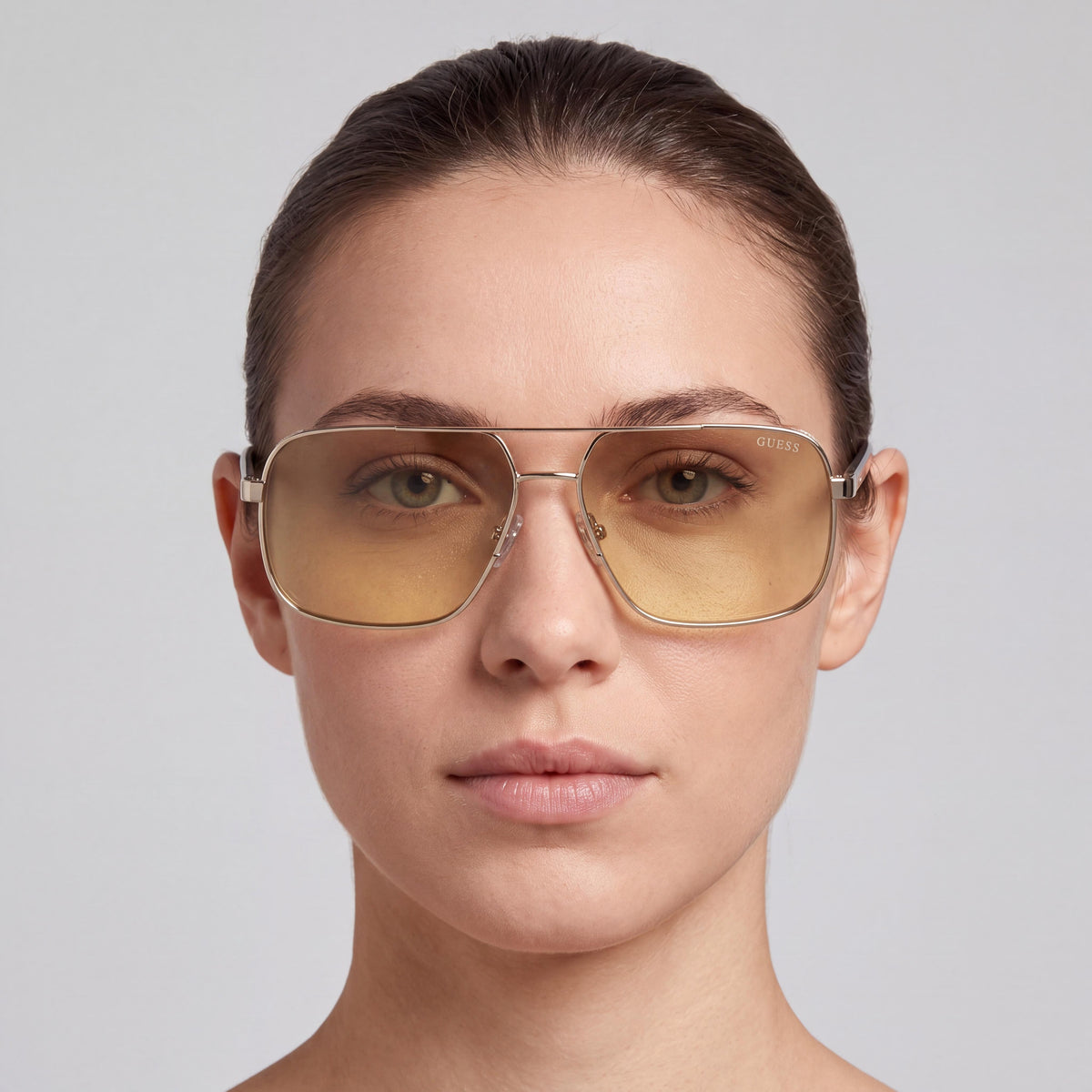 Guess GU00119 Gold Aviator Sunglasses for Women, 58mm, Photo 4