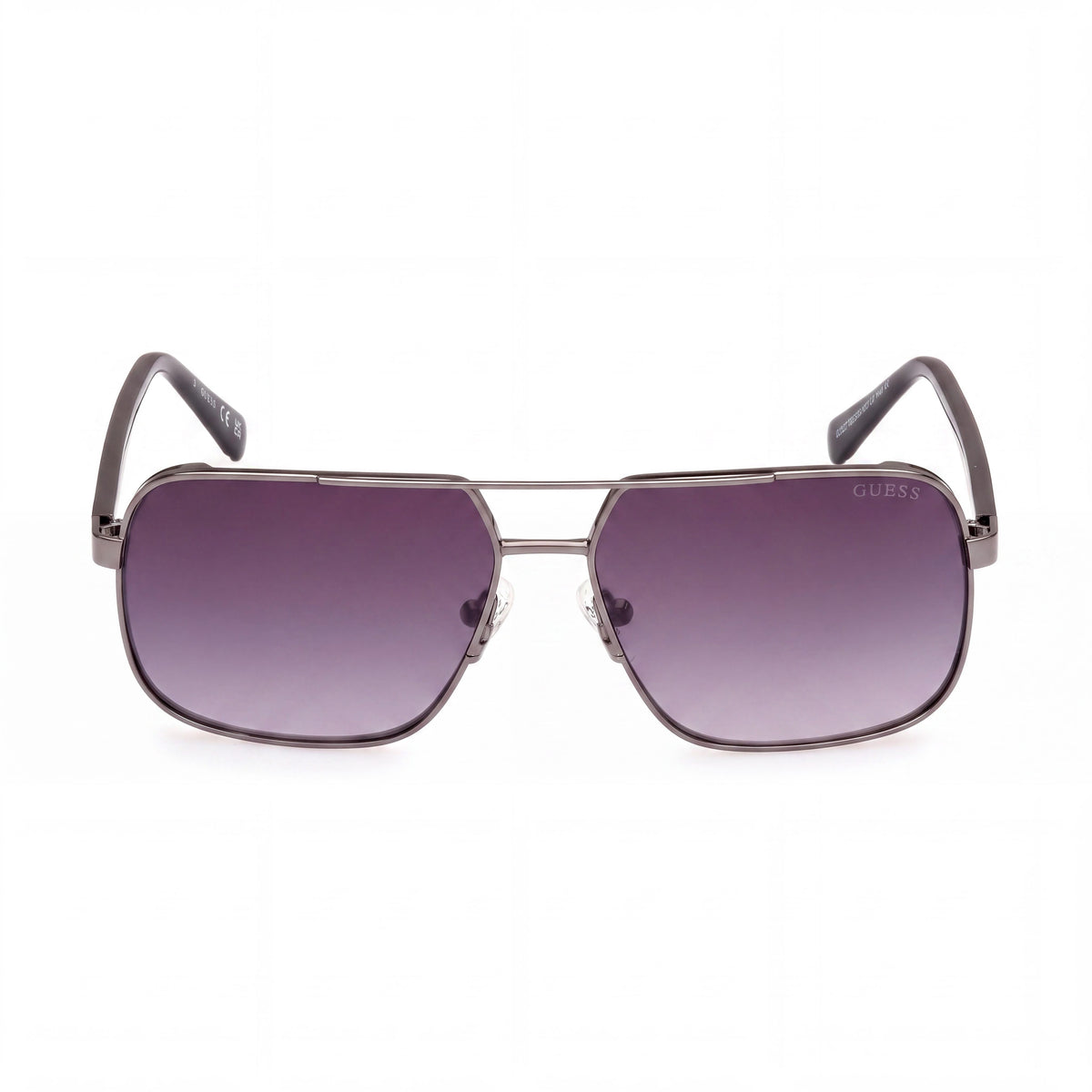 Gafas de sol tipo aviador Guess GU00119 para mujer, color gris plomo brillante, 58 mm, Photo 2