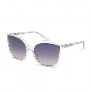 Guess GU00144 Crystal Gradient Smoke Cat Eye Sunglasses for Women, Gradient Smoke Grey lens