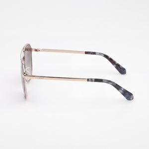 Guess GU00147 Square Sunglasses Men — side view, Polarized Smoke Mirror lens