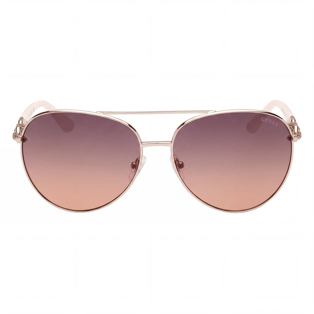 Guess GU00158 Aviator Sunglasses for Men — front view, Metal frame