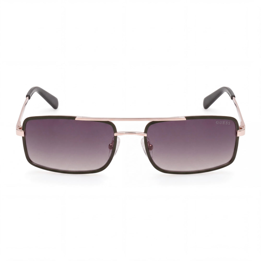 Guess GU0016897P58 Rectangle Sunglasses for Women — front view, Metal frame