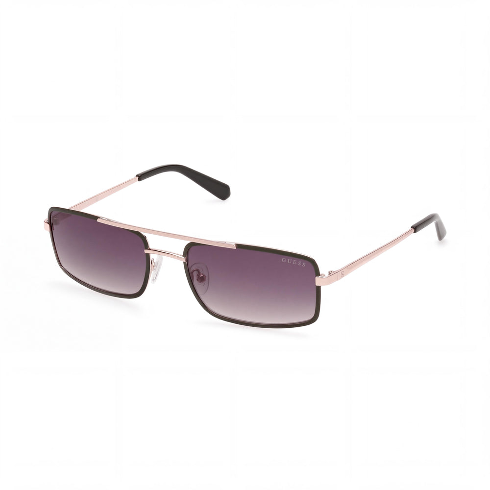 Guess GU0016897P58 Matte Dark Green Rectangle Sunglasses for Women, Gradient Green lens