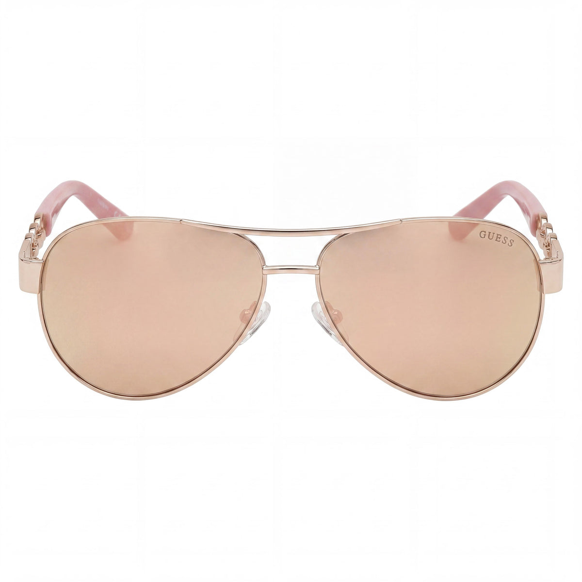 Gafas de sol tipo aviador para mujer Guess Gu00174 en oro rosa brillante, 60 mm, Photo 2