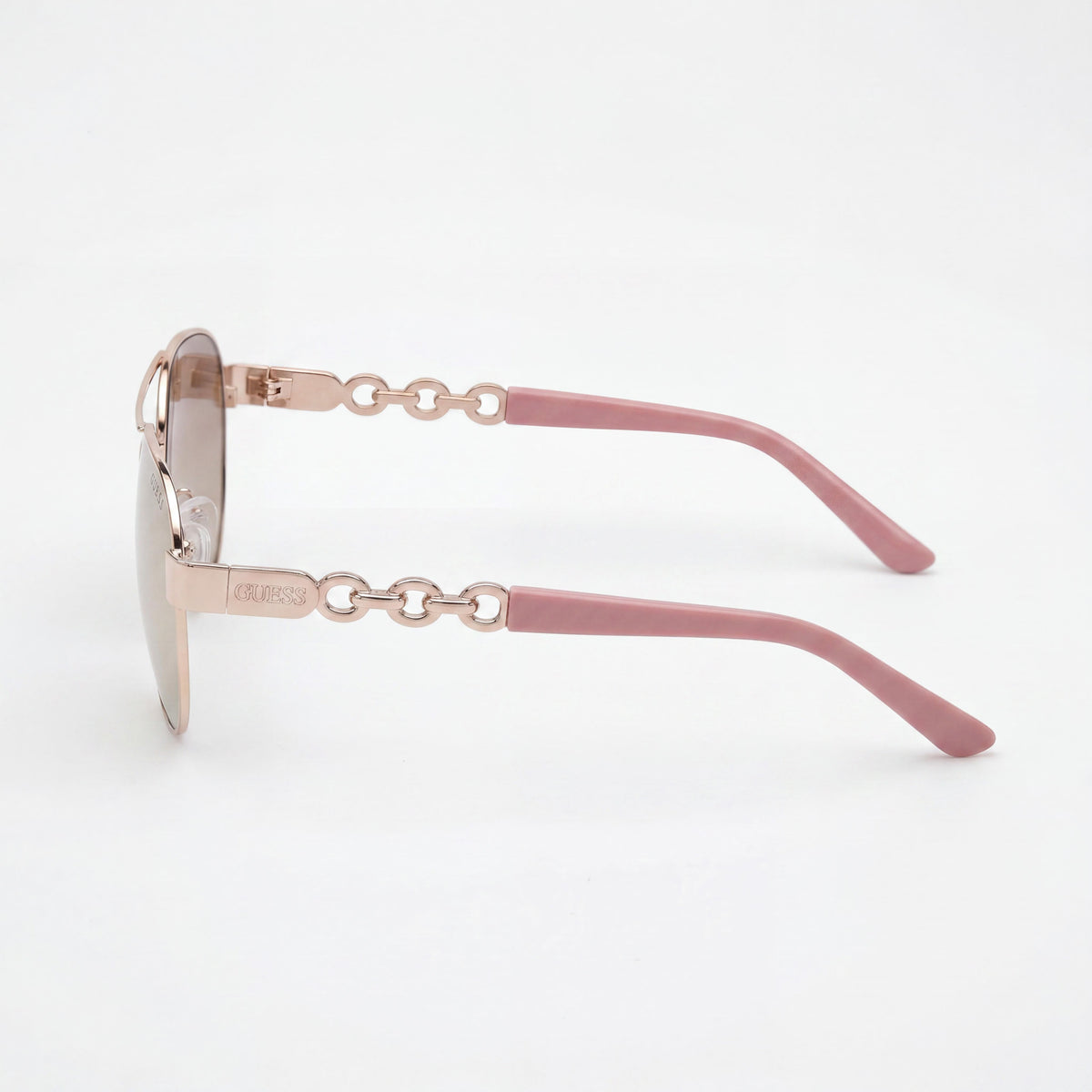 Gafas de sol tipo aviador para mujer Guess Gu00174 en oro rosa brillante, 60 mm, Photo 3