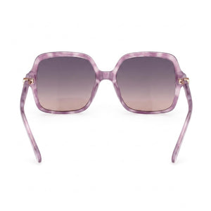 Guess GU00190 Square Sunglasses Women — side view, Non-Polarized Gradient Violet lens