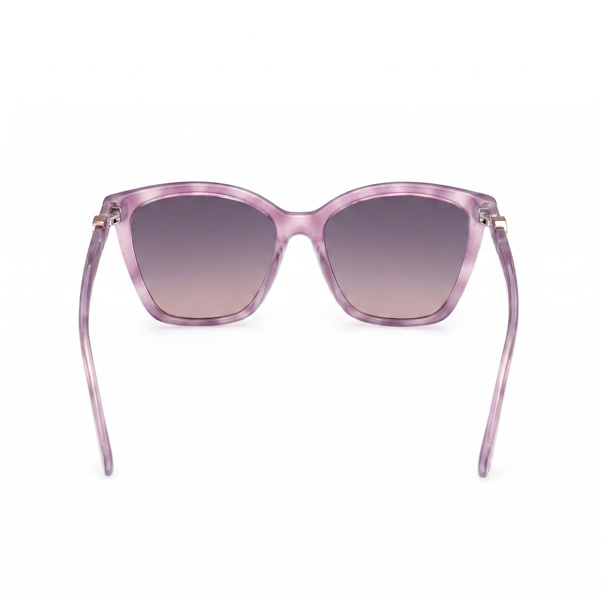 GUESS Gu00191 Gafas de sol de mujer violeta Habana, lentes de espejo degradadas violeta, UV 400, 56 mm, Photo 3