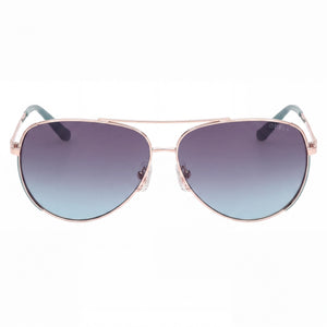 Guess GU00193 Aviator Sunglasses for Women — front view, Metal frame