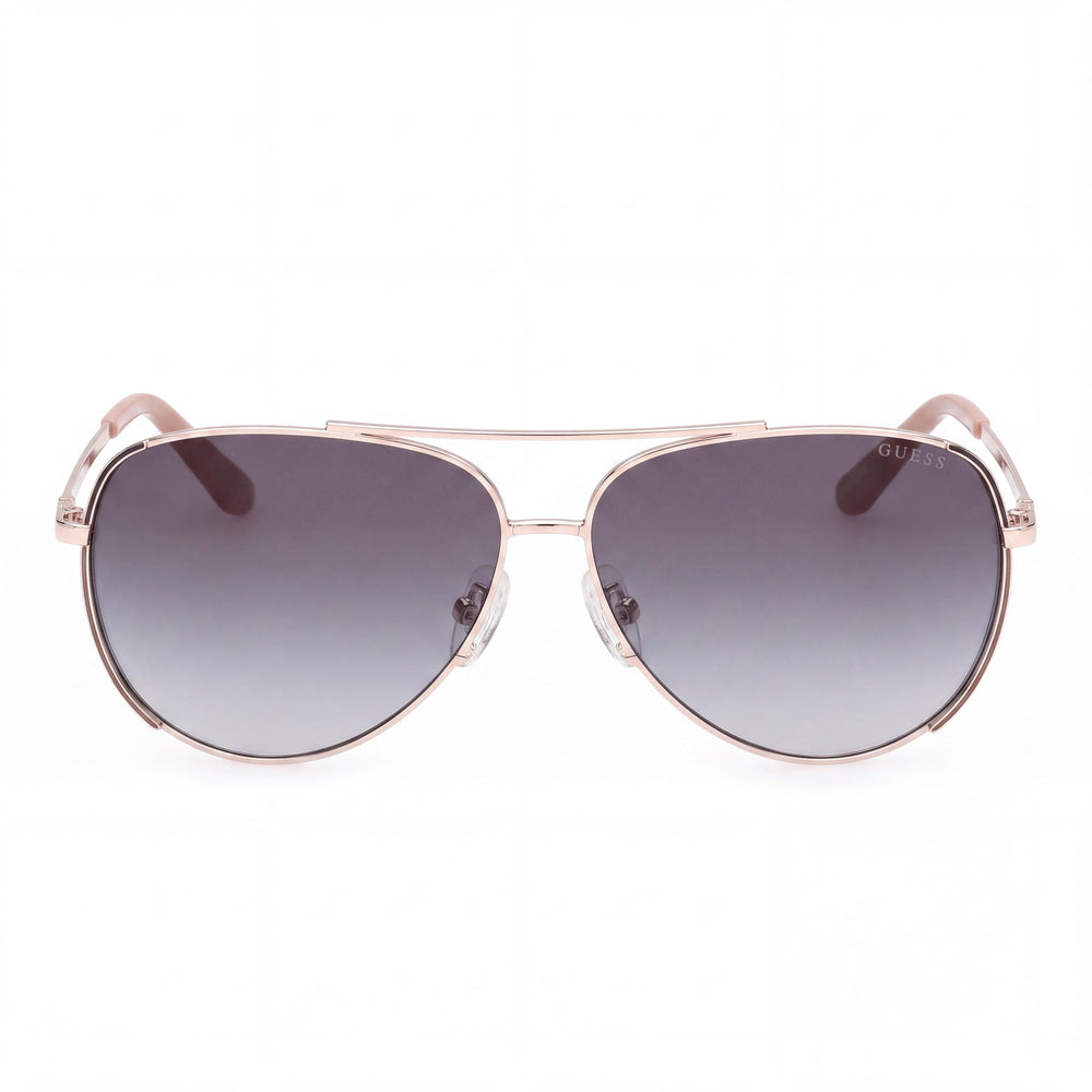 Guess Gu00193 Aviator Sunglasses for Women — front view, Metal frame
