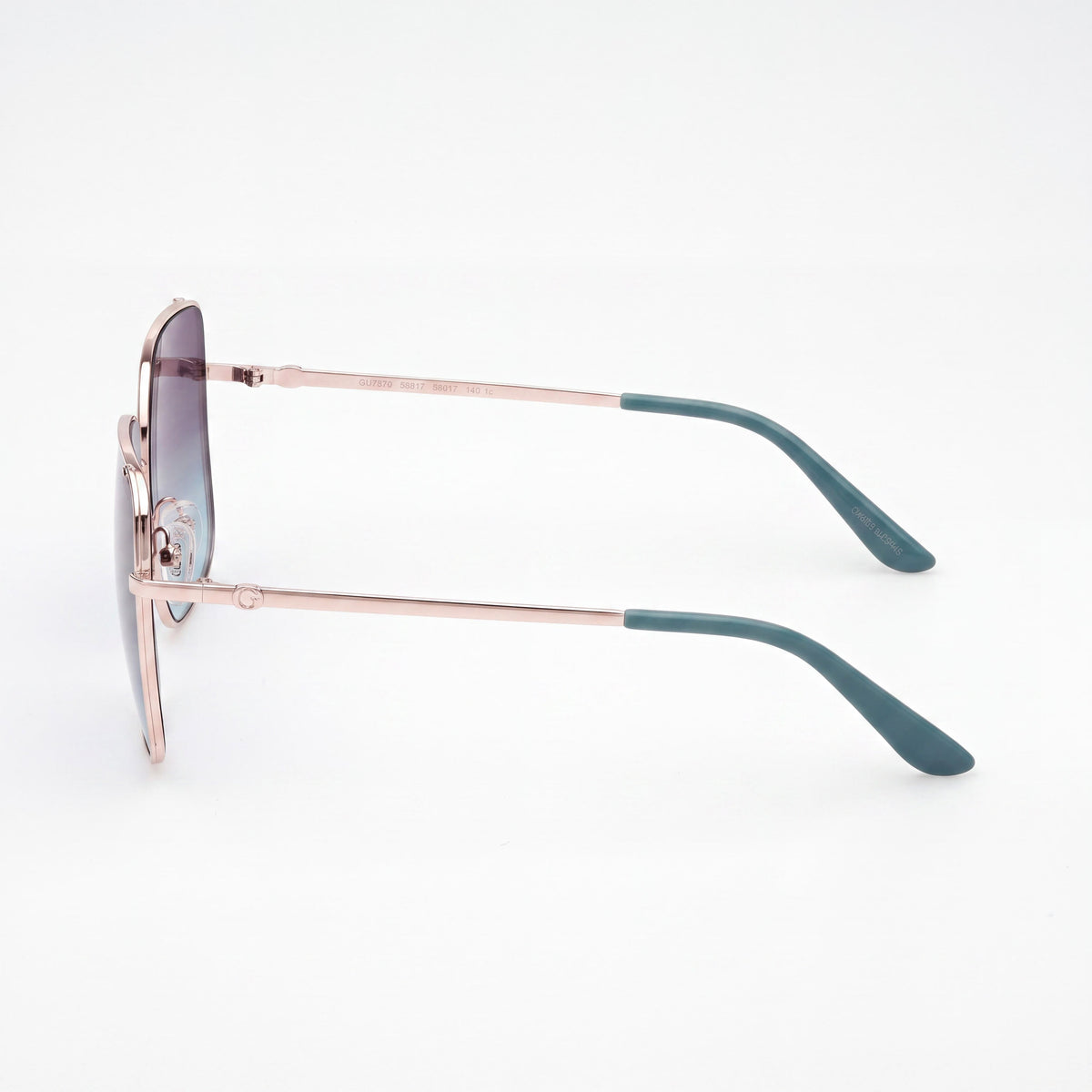 Gafas de sol rectangulares Guess GU00194 para mujer, color oro pálido brillante, 58 mm, Photo 3