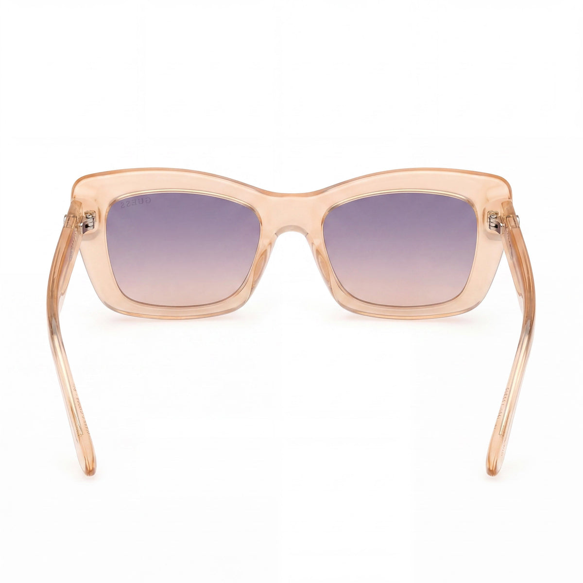 Guess GU00195 Shiny Light Orange Rectangle Sunglasses for Women, 52mm, Photo 3