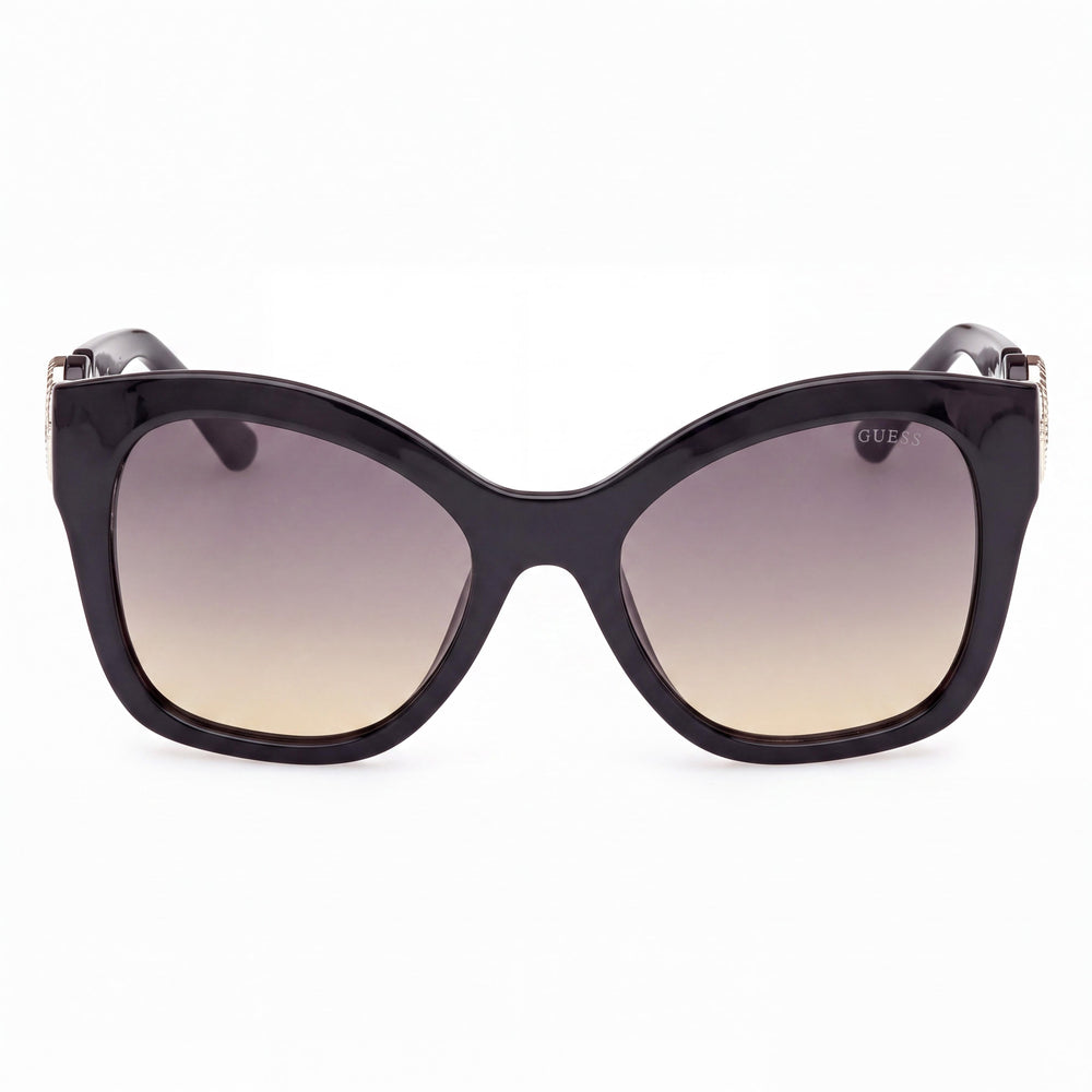Guess GU00197 Butterfly Sunglasses Unisex — front view, Injected frame