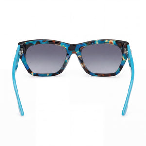 Guess Gu00203-h Cat Eye Sunglasses Women — side view, Non-Polarized Gradient Green lens