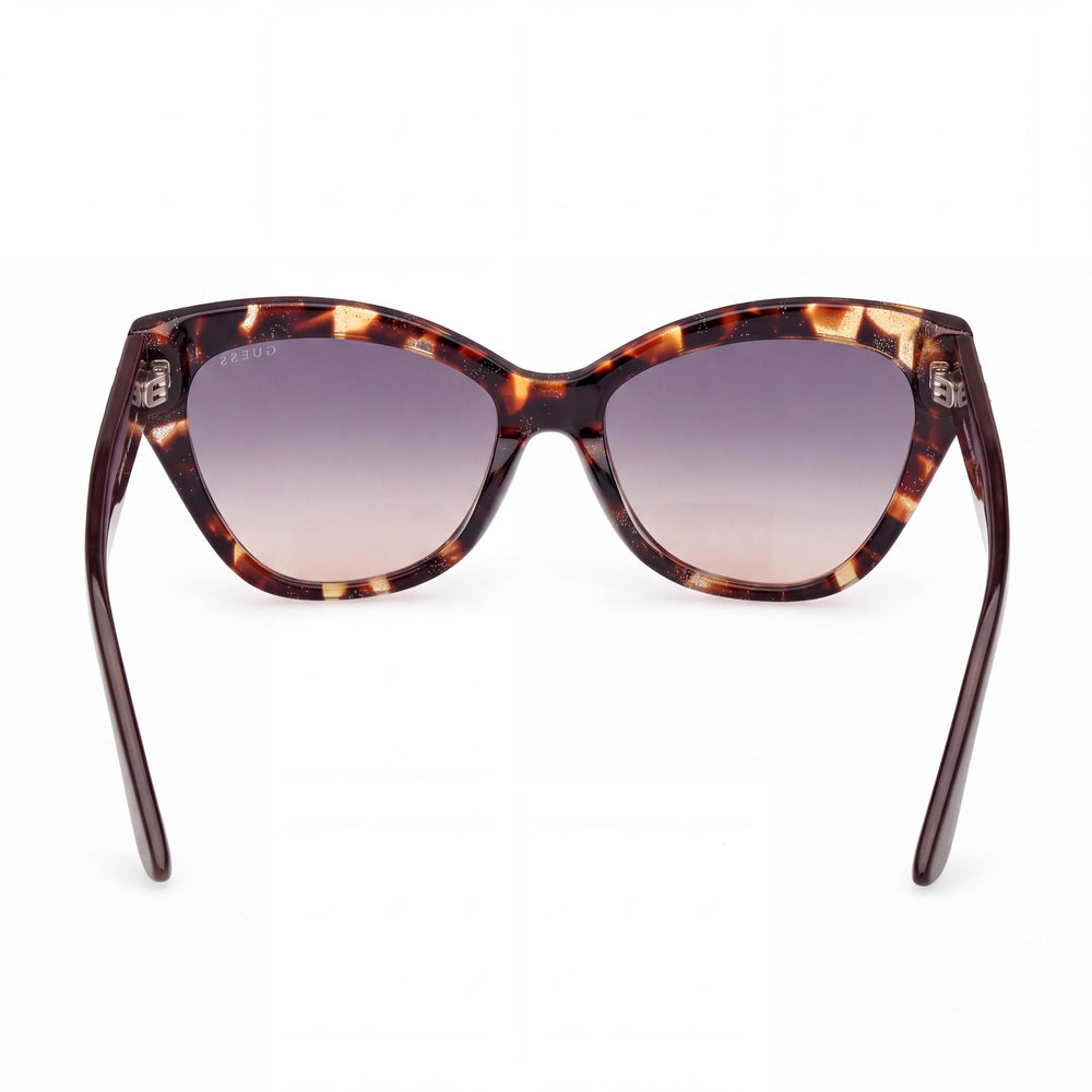 Guess GU00204 Rectangle Sunglasses Women — side view, Non-Polarized Gradient Smoke lens