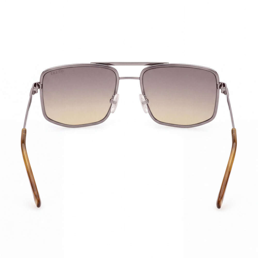 Guess Gu00208 Aviator Sunglasses Unisex — side view, Non-Polarized gradient smoke lens