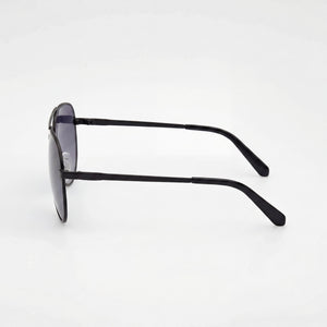 Guess Gu00209 Aviator Sunglasses Unisex — side view, Non-Polarized Smoke lens