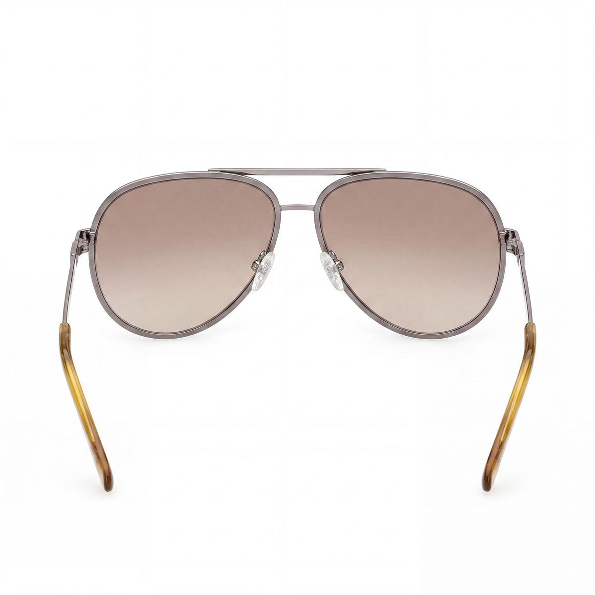 Guess GU00209 Shiny Satin Gunmetal Aviator Sunglasses for Women, 61mm, Photo 4