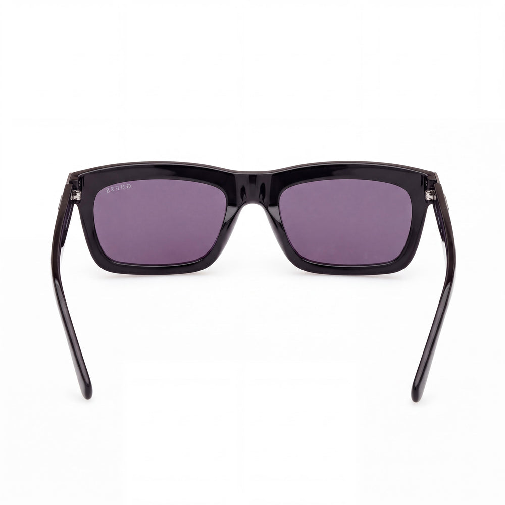 GUESS Gu00212 Rectangle Sunglasses Unisex — side view, Non-Polarized Smoke lens