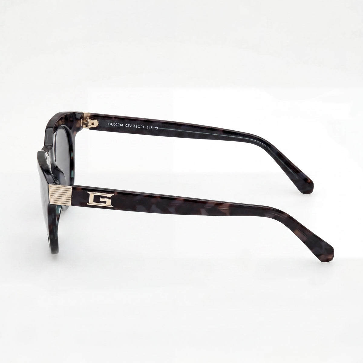 Gafas de sol redondas unisex Guess GU00214 negras, 49 mm, Photo 3