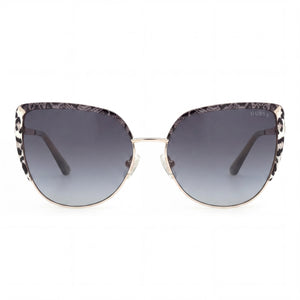 Guess GU00217 Cat Eye Sunglasses for Women — front view, Metal frame