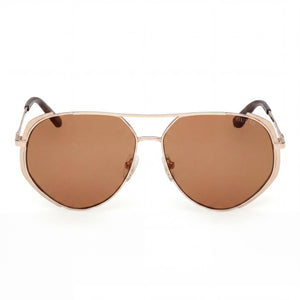 Guess GU00219 Aviator Sunglasses for Women — front view, Metal frame
