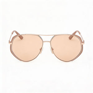 Guess Gu00219 Rectangle Sunglasses Unisex — front view, Acetate frame