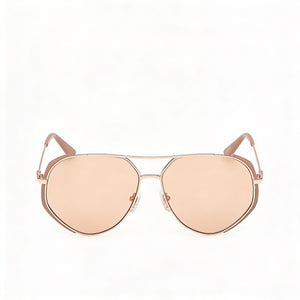 Guess Gu00219 Rectangle Sunglasses Unisex — interior view, Non-Polarized lens detail